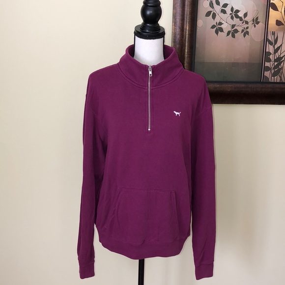 PINK Victoria's Secret Tops - *SOLD* PINK Quarter Zip Up Crew Neck💖